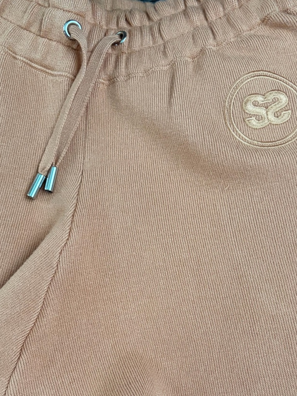 Sandro Beige Drawstring Shorts - Picture 3 of 5
